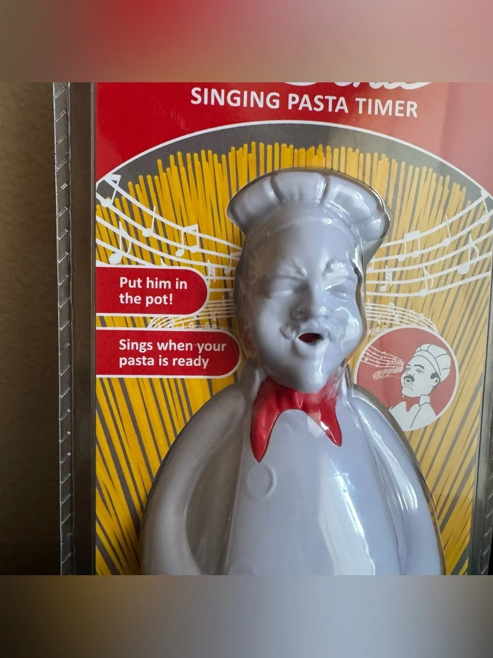 NWT Chef Al Dente Singing Pasta Timer